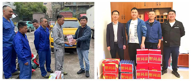 公司領(lǐng)導(dǎo)赴項目檢查指導(dǎo)工作并慰問一線員工