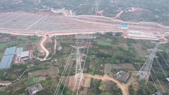 新建成自高鐵DK24+055-DK39+406段500kV山桃三四線遷改還建工程竣工投運(yùn)