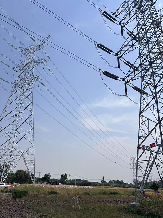 500kV譚邡一二線電力線路遷改工程送電投運