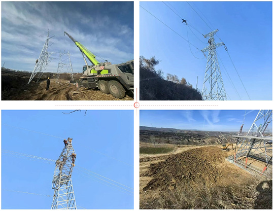 崇信縣黃寨風電一期110kV送出線路工程成功送電投運