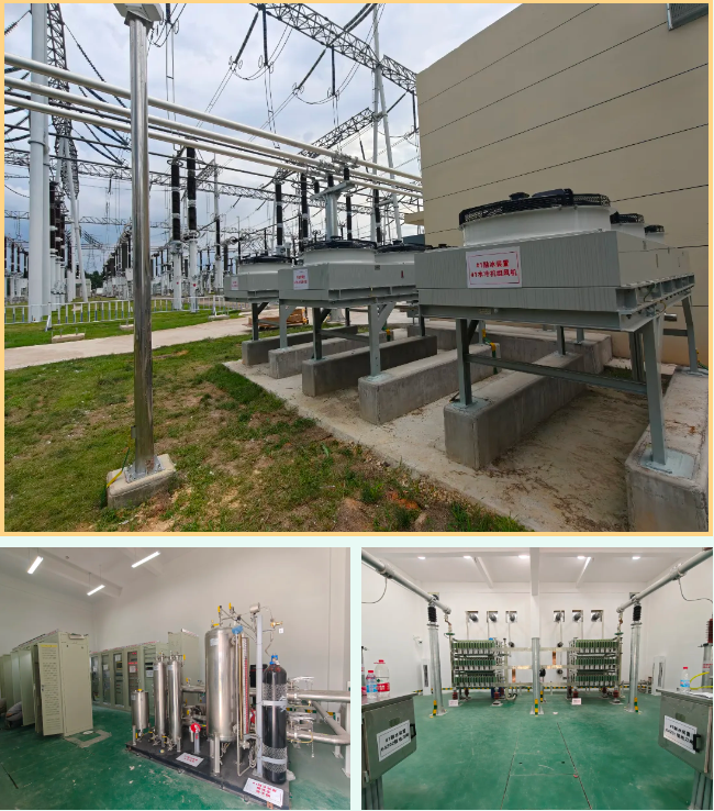 國網(wǎng)江西超高壓公司500kV樂平變電站固定式直流融冰裝置項目投運，筑牢電網(wǎng)防冰抗冰“安全屏障”?